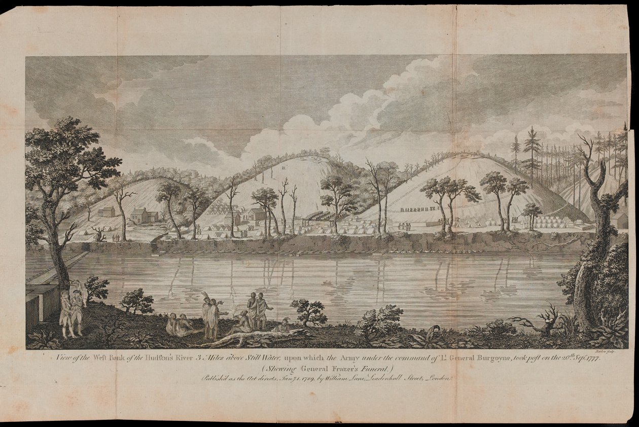 Widok na rzekę Hudson w pobliżu Stillwater, na północy stanu Nowy Jork autorstwa Unknown artist