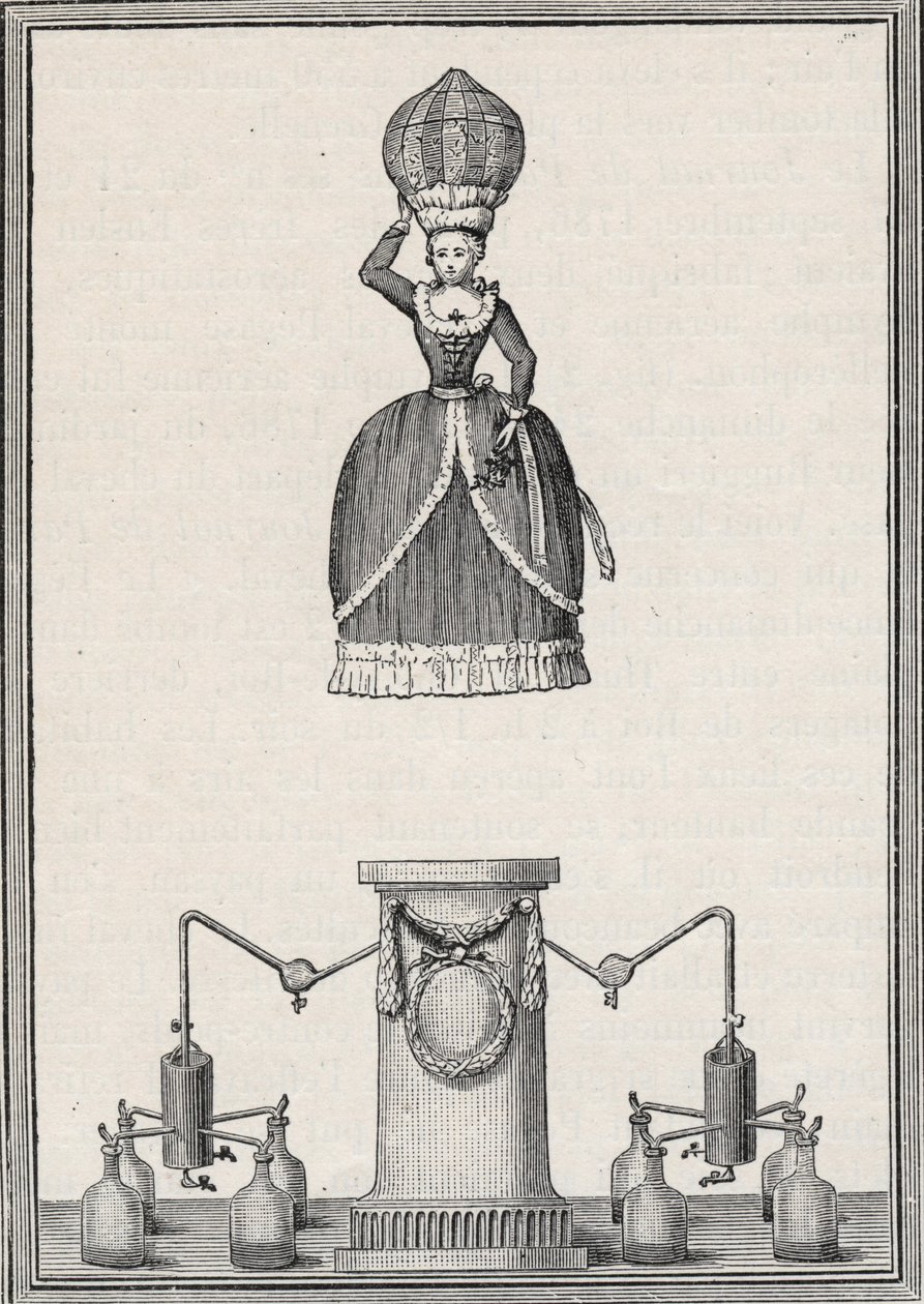 Aerostatyczna figura - „Nimfa powietrzna” braci Enslen (Christian Gottfried autorstwa Unknown artist