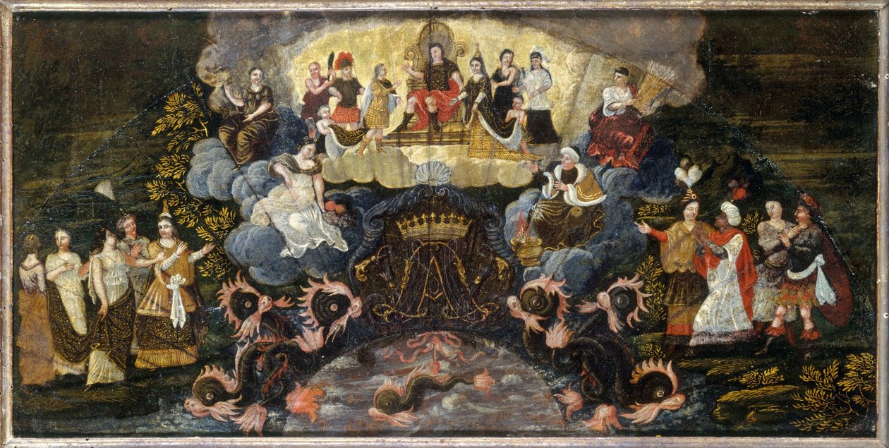 Alegoria na ślubie Delfina z Marią-Anną Bawarską, 7 marca autorstwa Unknown artist