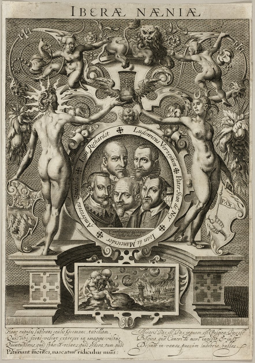 Alegoria na temat daremności rozmów pokojowych z Hiszpanią autorstwa Unknown artist