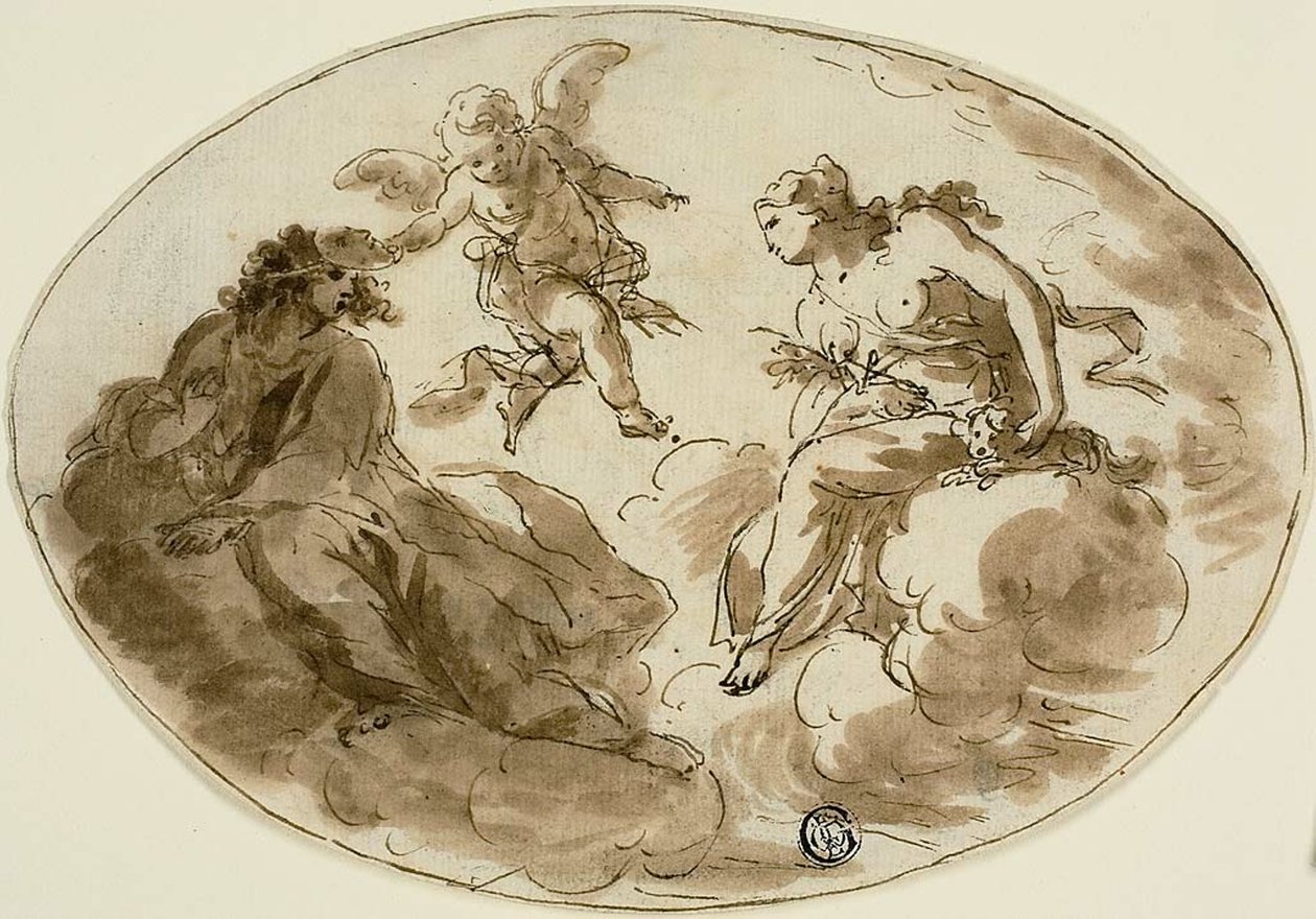 Alegoria z zamaskowaną postacią autorstwa Unknown artist
