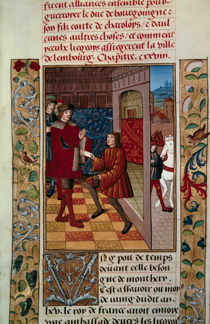 Sojusz Ludwika XI (1423-1483) z Liegeois przeciwko miniaturze Karola Temeraire