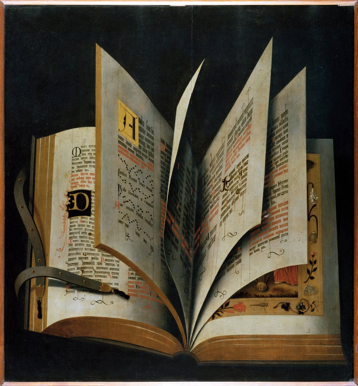 Otwarta Księga Liturgiczna - Anonim - Początek XVI wieku. - Olej na drewnie - 70,2x65 - Galleria degli Uffizi, Florencja autorstwa Unknown artist