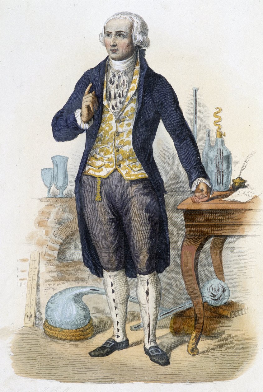 Antoine Laurent de Lavoisier - w „The French Plutarch”” wyd. Mennechet, Paryż autorstwa Unknown artist