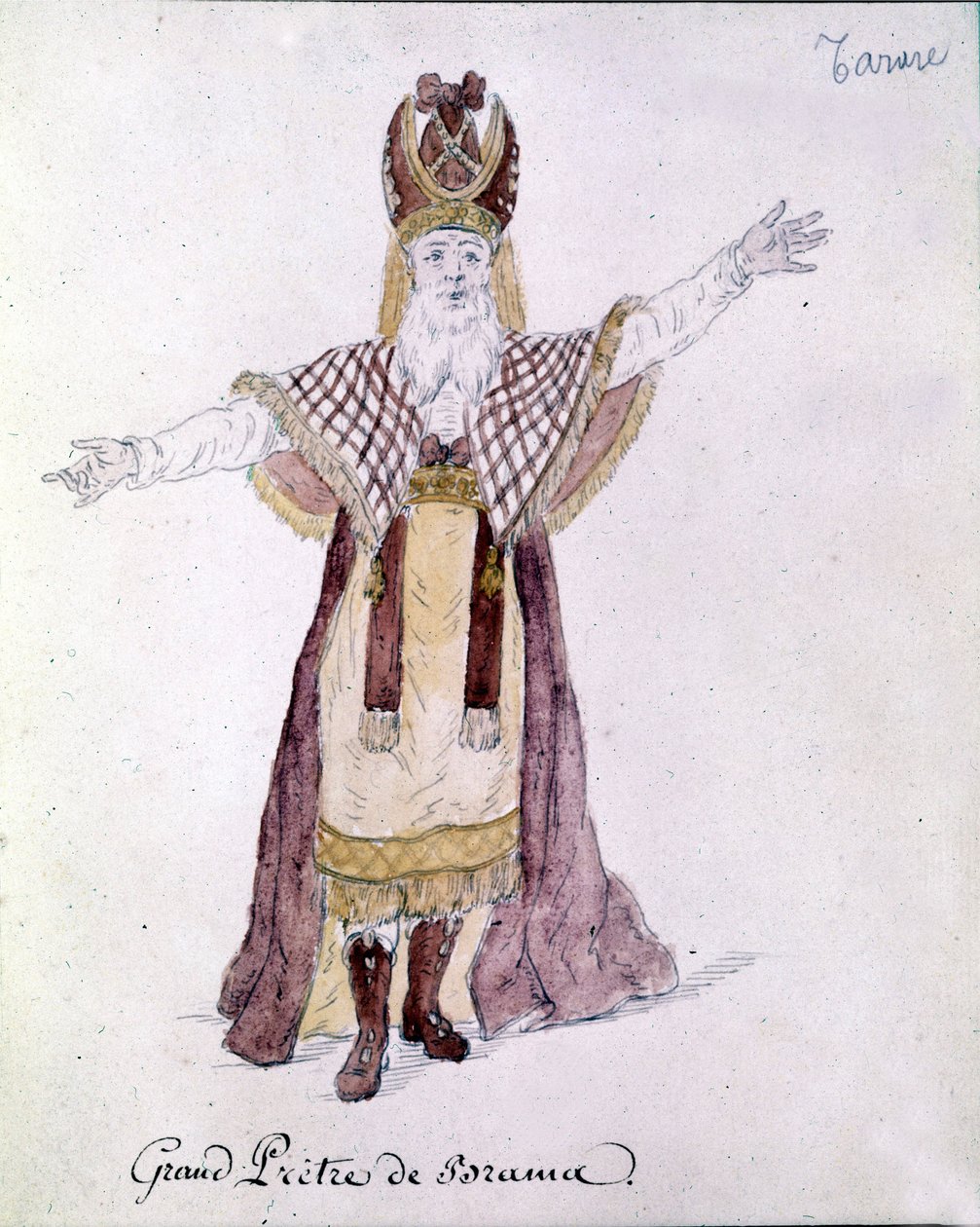Antonio Salieri (1750 - 1825), bohater opery Tarare reprezentowany w Paryżu w czerwcu 1787 r. autorstwa Unknown artist
