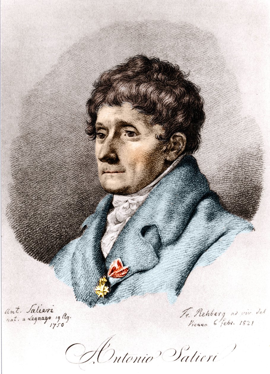 Antonio Salieri, włoski kompozytor i dyrygent (Legnago autorstwa Unknown artist