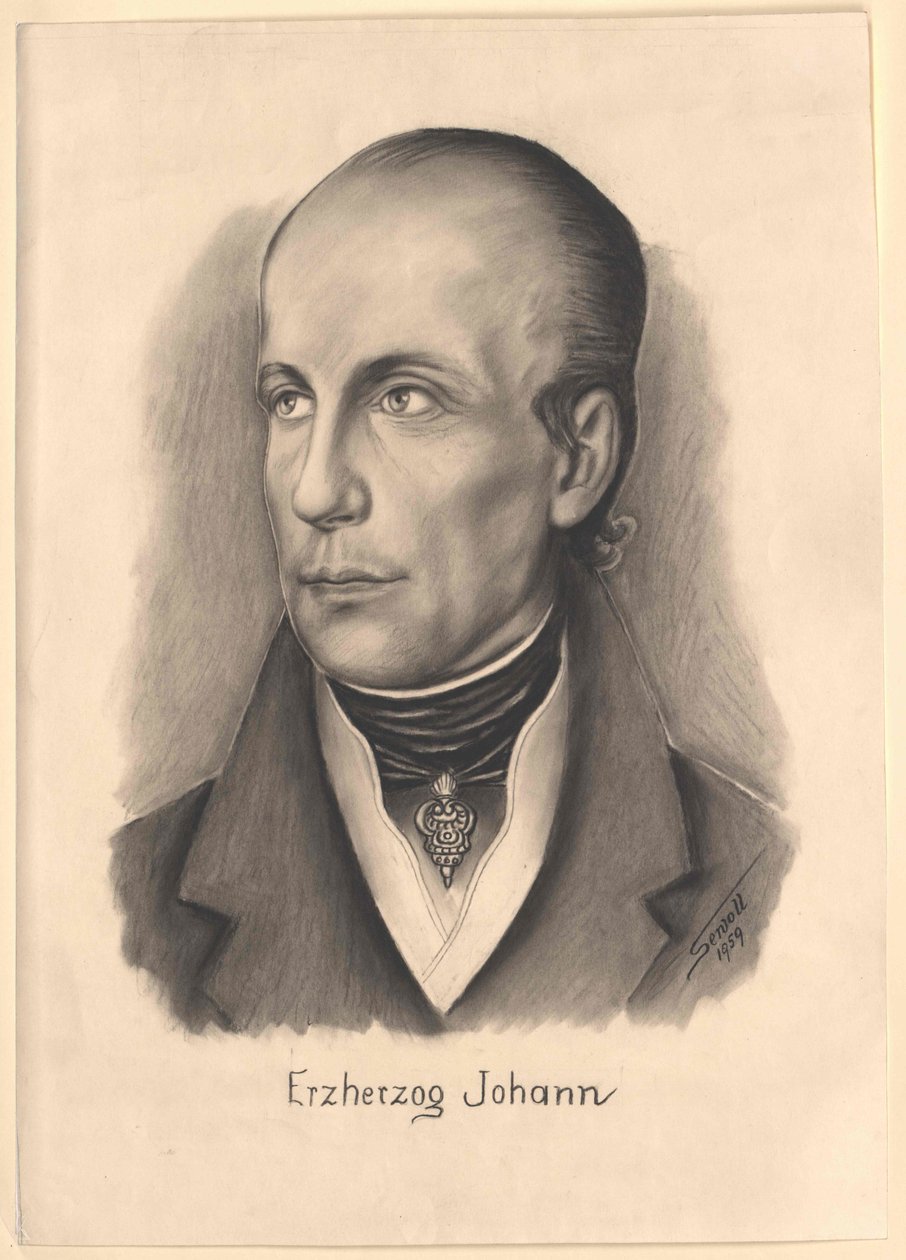 Arcyksiążę Austrii Johann (druk) autorstwa Unknown artist