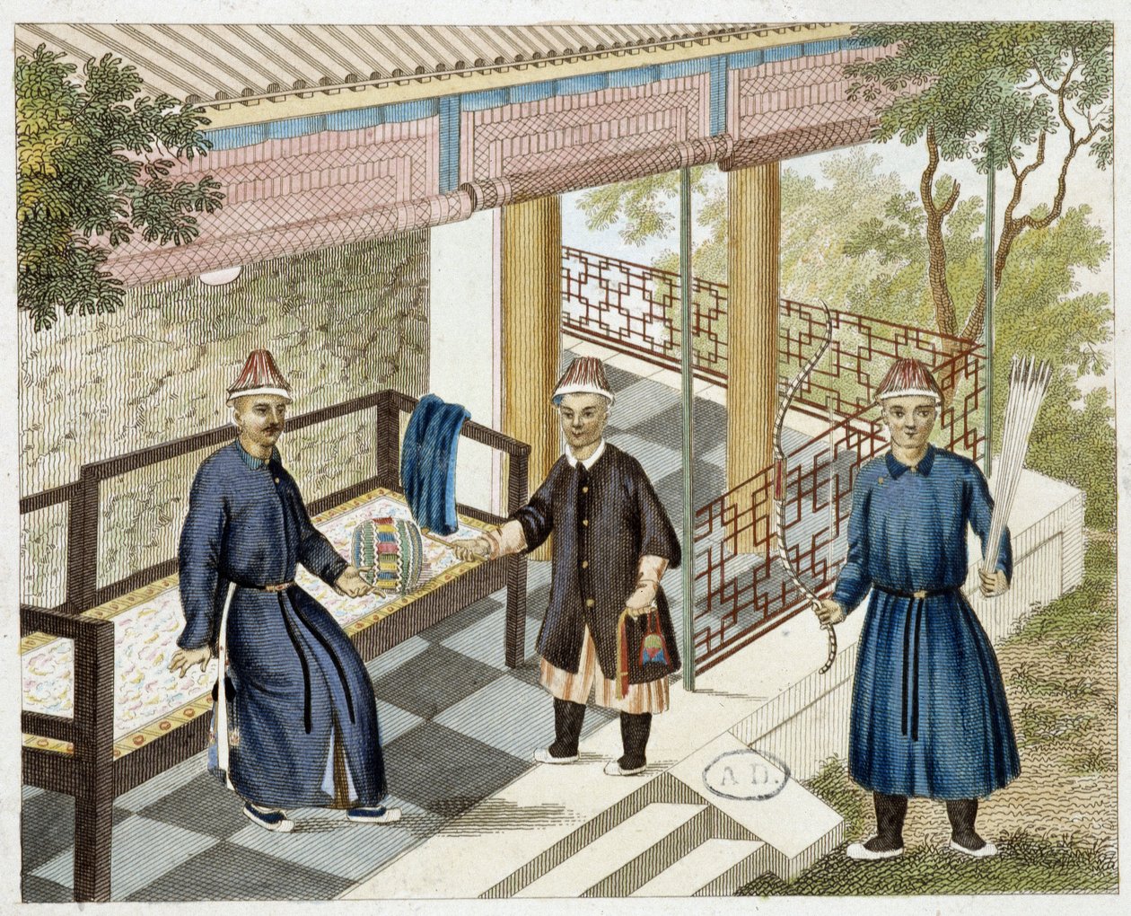 Łucznictwo w Chinach w XIX wieku autorstwa Unknown artist
