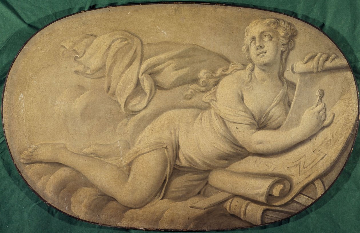 Architektura (alegoria, malarstwo dekoracyjne dla Hôtel La Rivière następnie Canillac autorstwa Unknown artist