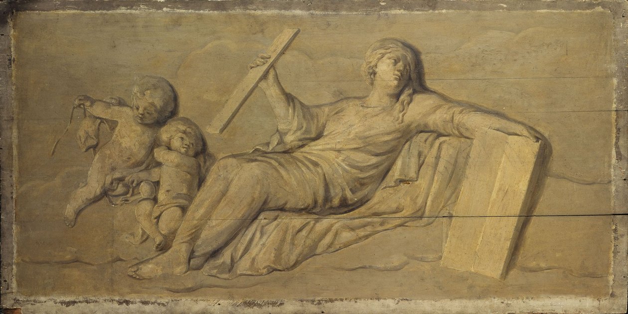 Architektura, między 1701 a 1800 (olej na drewnie) autorstwa Unknown artist