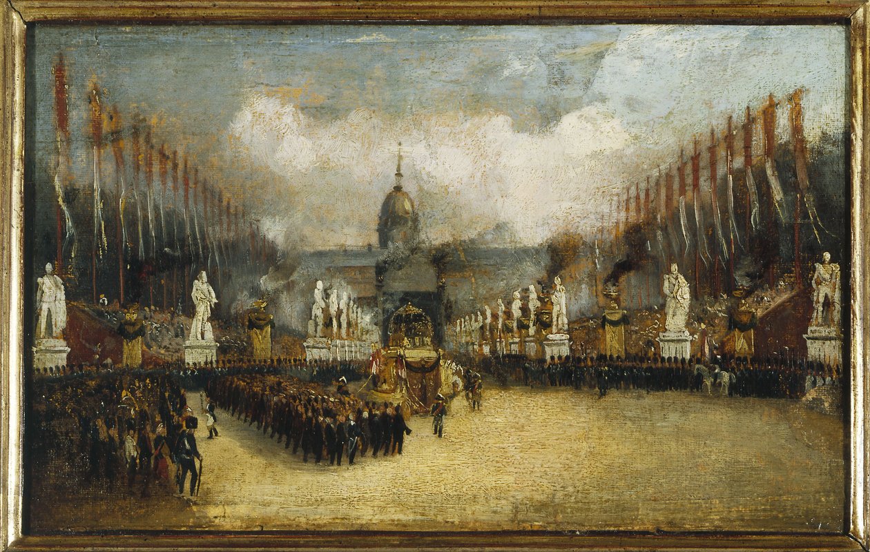 Przybycie prochów Napoleona na esplanadę des Invalides, 15 grudnia autorstwa Unknown artist