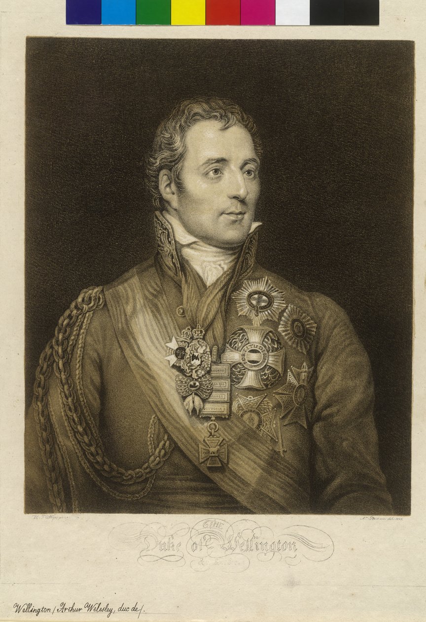 Arthur Wellesley, książę Wellington (druk) autorstwa Unknown artist
