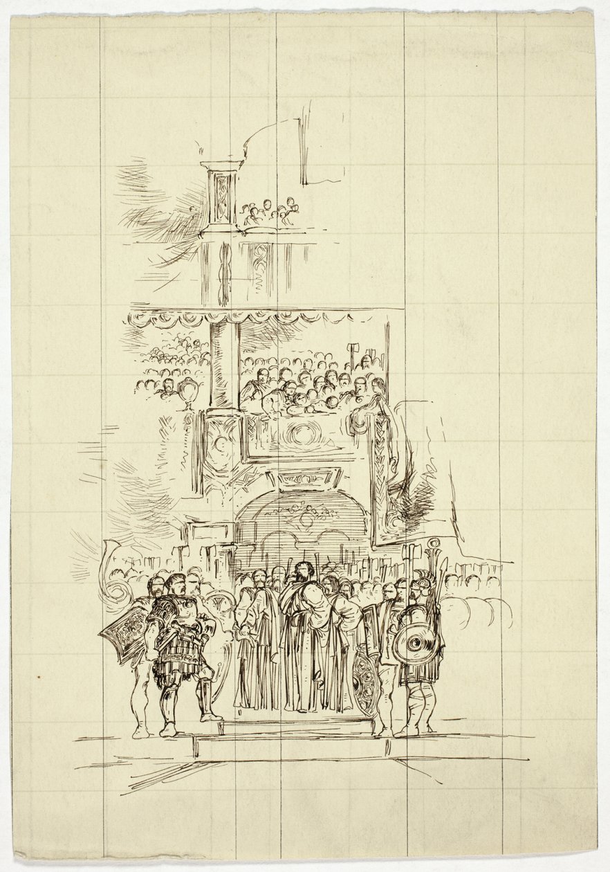 Montaż na schodach autorstwa Unknown artist