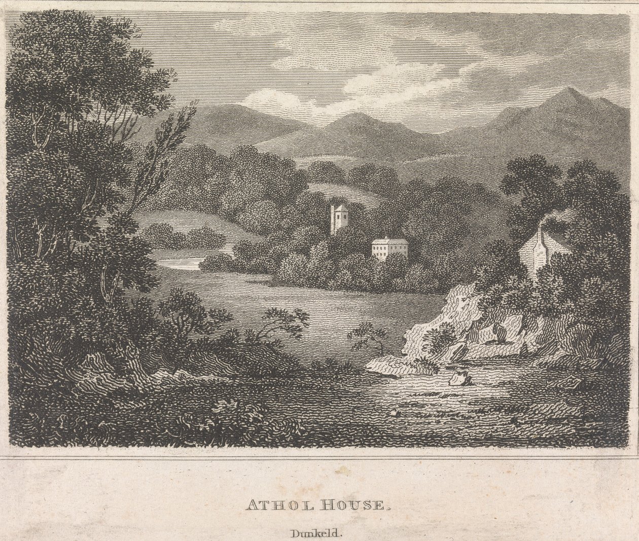 Athol House, Dunkeld; strona 15 (tom pierwszy) autorstwa Unknown artist