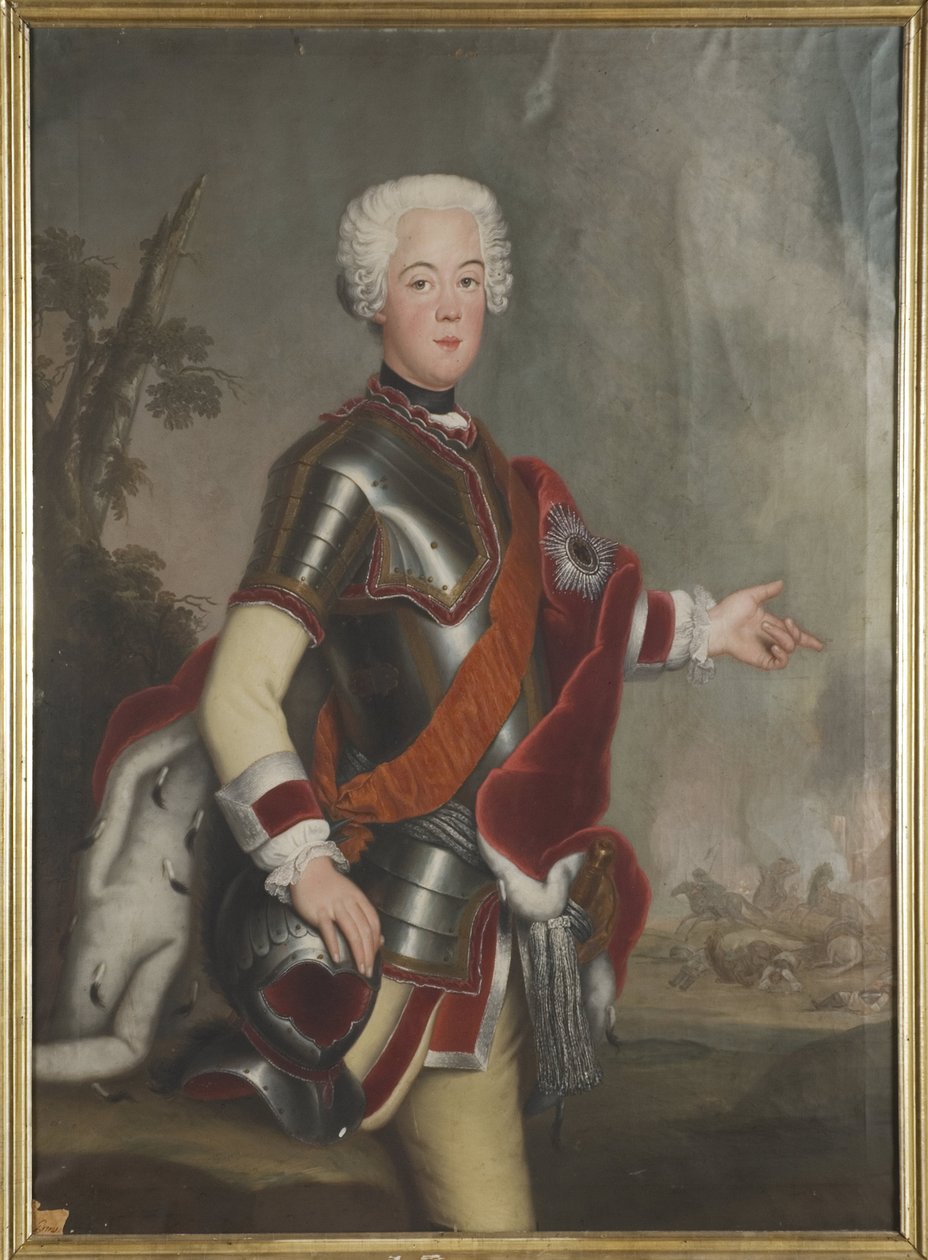 Auguste Guillaume de Prusse, książę i generał - Portret księcia Augusta Wilhelma Pruskiego (1722-1758), Anonim. Olej na płótnie, I poł. XVIII w. Wymiar : 149x117 cm. Muzeum Narodowe w Sztokholmie autorstwa Unknown artist