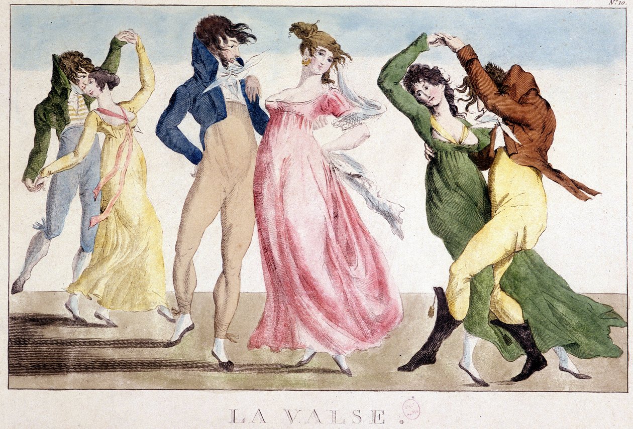 Piłka: Walc, b.d., początek XIX w., Carnavalet autorstwa Unknown artist