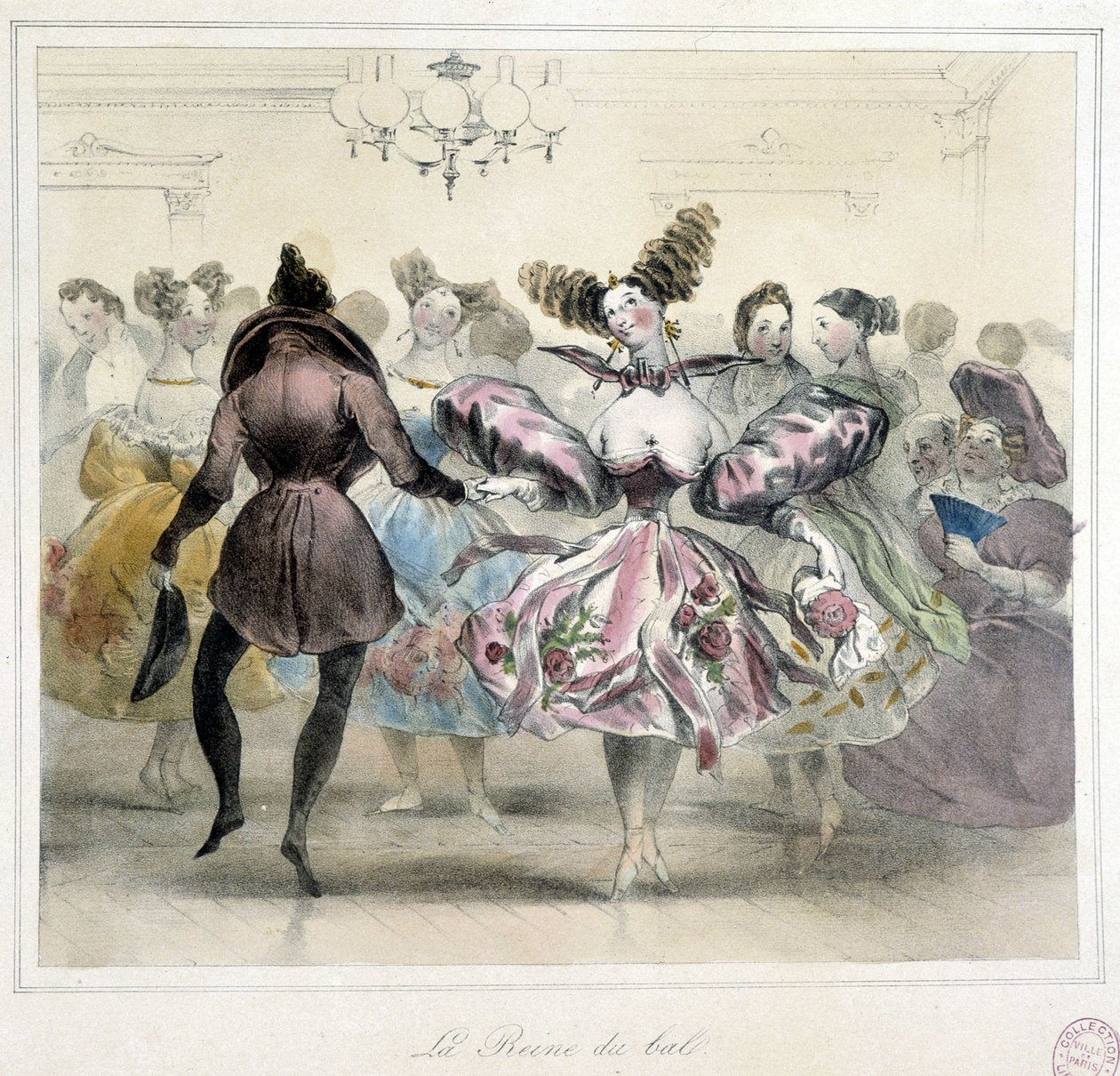 Bal: królowa balu - XIX wiek autorstwa Unknown artist
