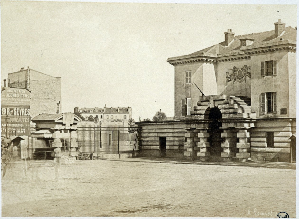 Barrière du Maine - w „Les barriers de Paris” Gouviot autorstwa Unknown artist
