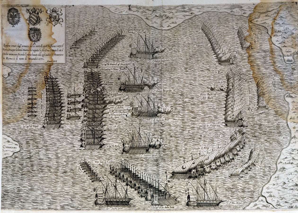 Bitwa pod Lepante (Lepanto) autorstwa Unknown artist