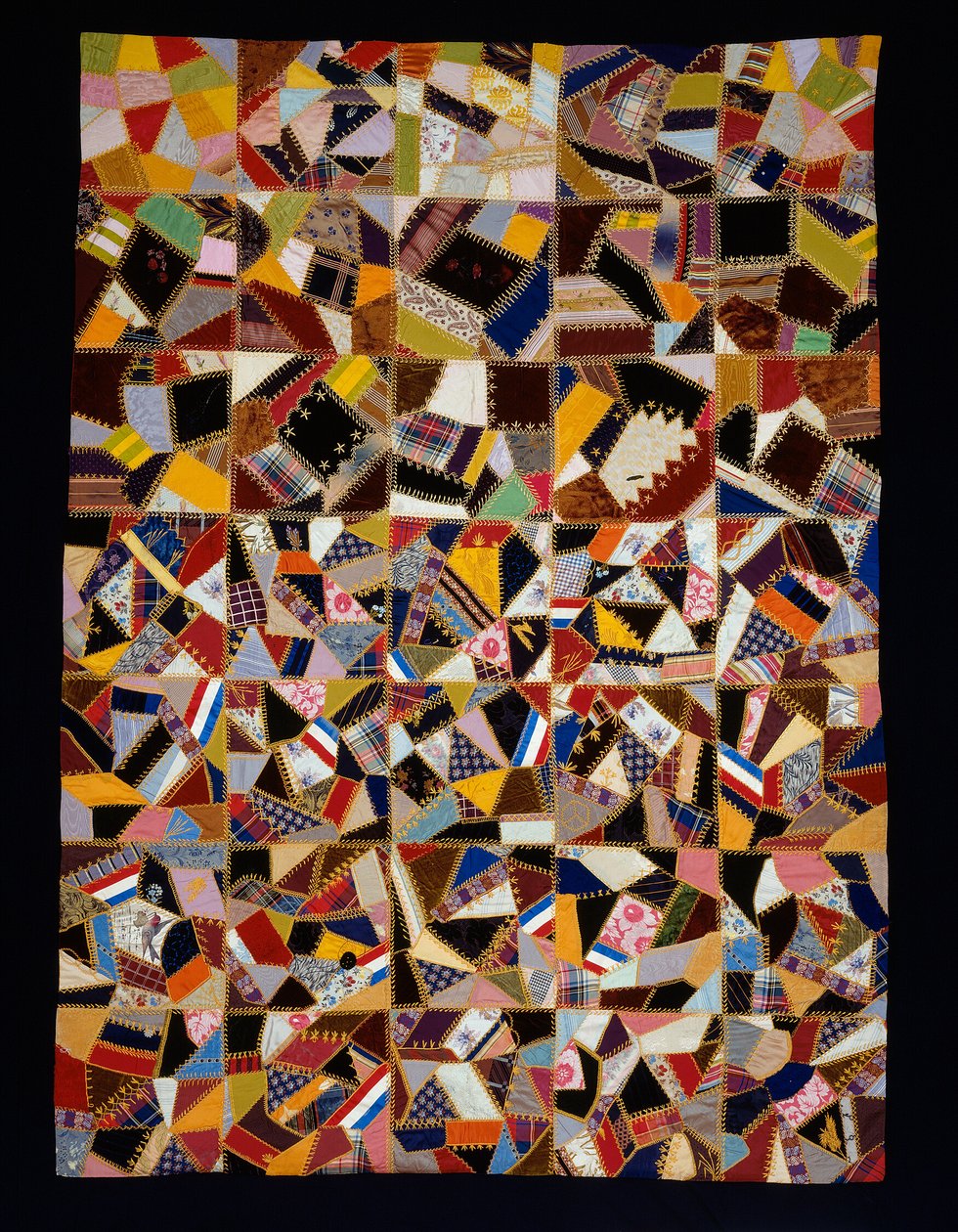 Narzuta na łóżko (Crazy Quilt) autorstwa Unknown artist