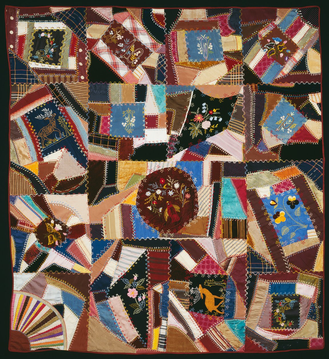 Narzuta na łóżko (Crazy Quilt) autorstwa Unknown artist