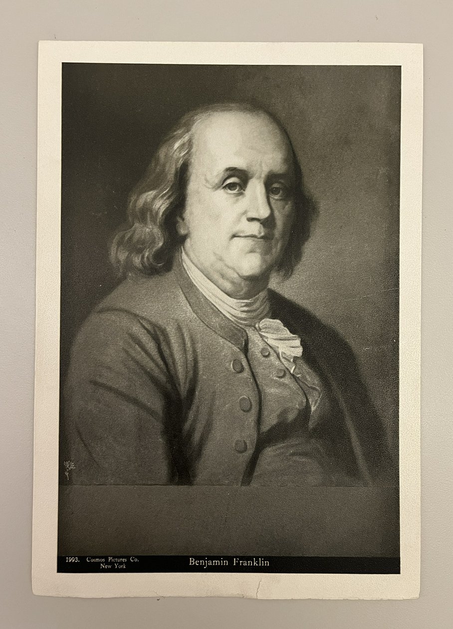Benjamin Franklin autorstwa Unknown artist
