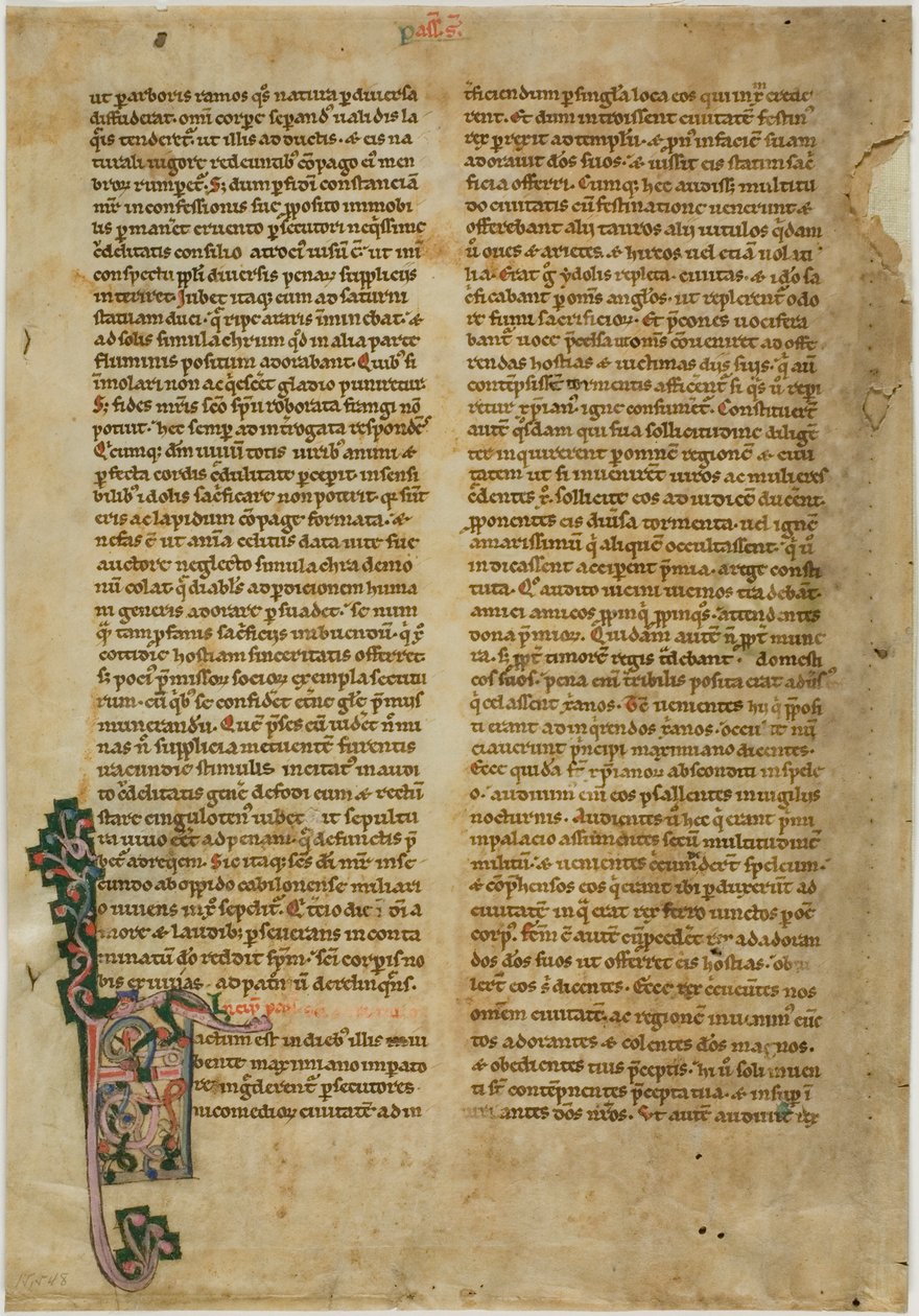 Bifolia z Vita Sanctorum, czyli Żywotów Świętych autorstwa Unknown artist