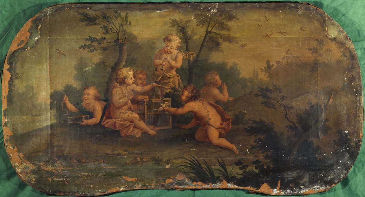 Ptasie dzieci lub wiosna, między 1701 a 1800 (olej na płótnie) autorstwa Unknown artist