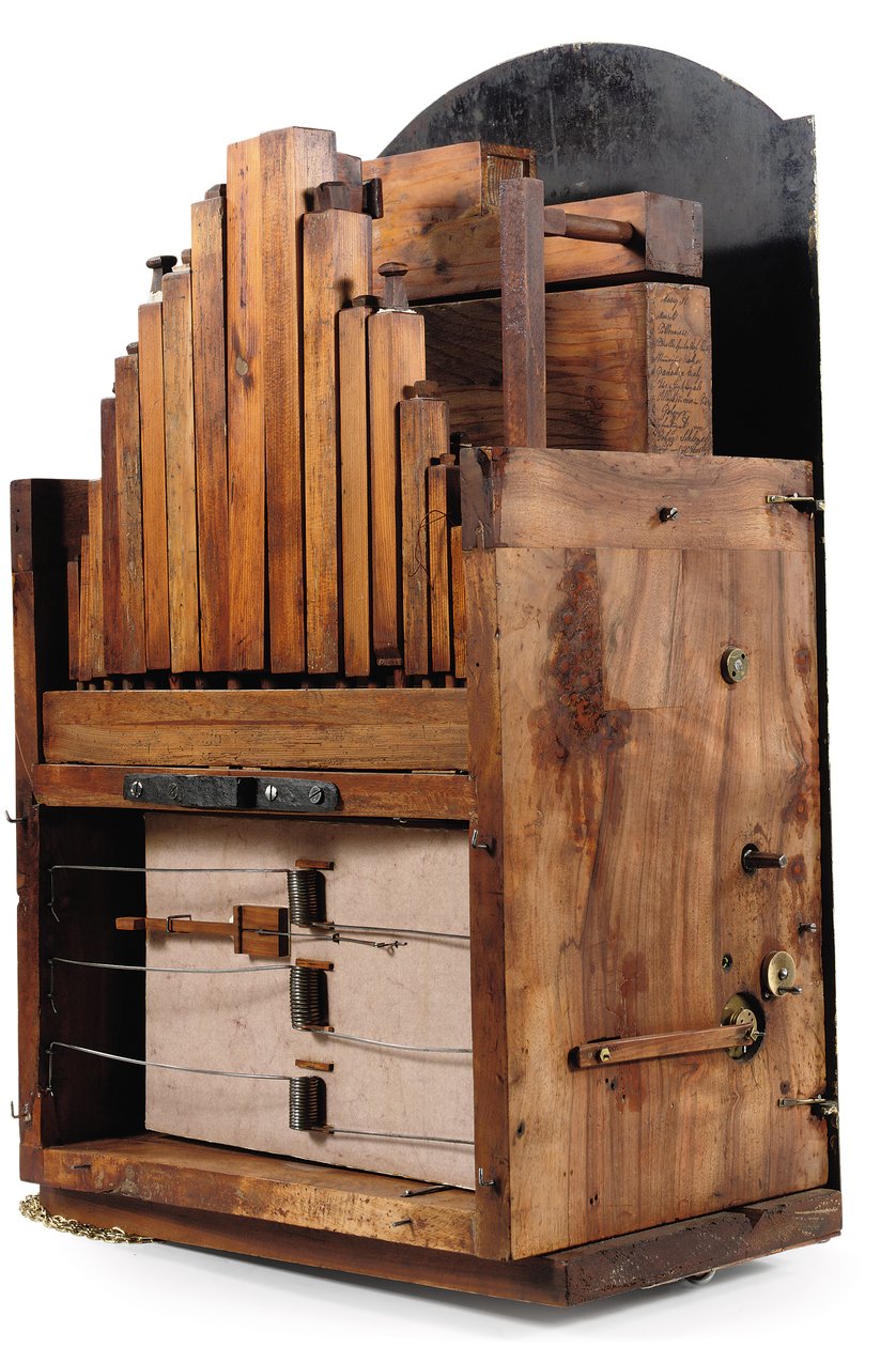 Czarny zegar organowy (mahoń) autorstwa Unknown artist