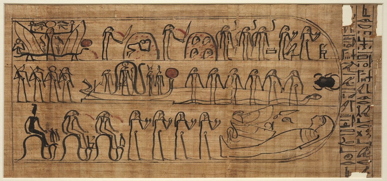 Księga Amduat z Buiruharmut, z elementami od dziesiątej do dwunastej godziny autorstwa Unknown artist