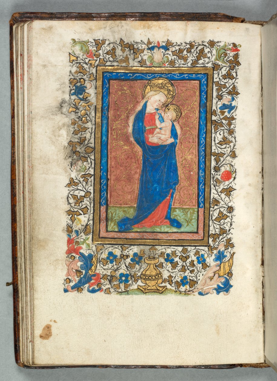 Księga godzin (Użycie Metz): Fol. 26v, Dziewica i Dziecko autorstwa Unknown artist