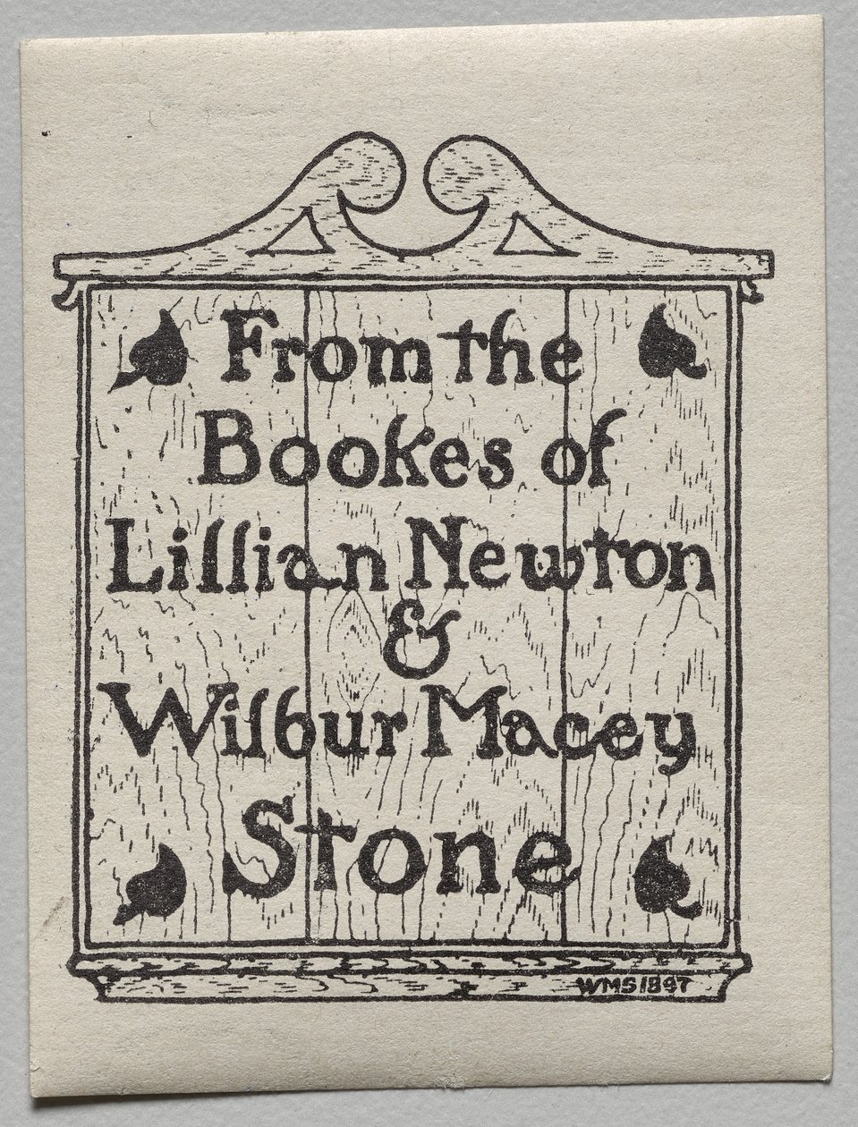Ekslibris: Lillian Newton i Wilbur Macey Stone autorstwa Unknown artist