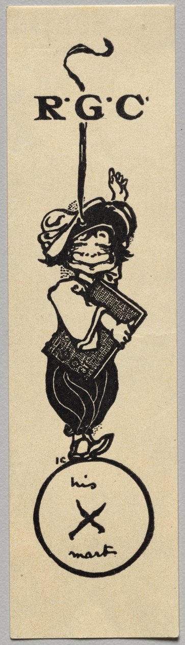 Tabliczka znamionowa: R. G. C. autorstwa Unknown artist