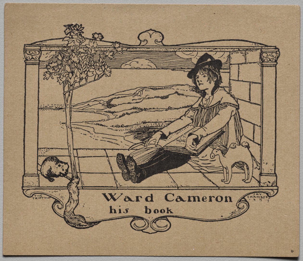 Ekslibris: Ward Cameron autorstwa Unknown artist