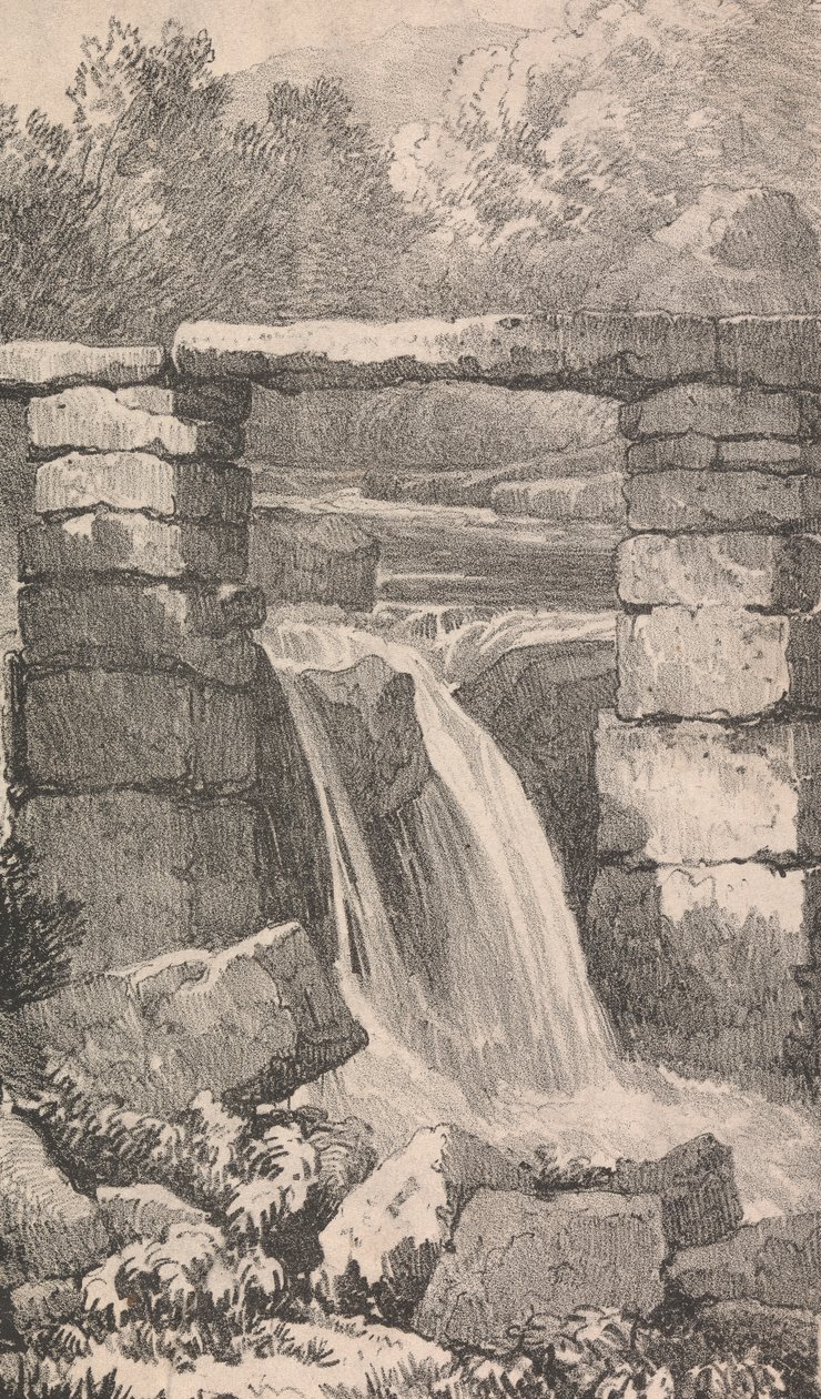 Ponte sobre Waterfallpolish autorstwa Unknown artist