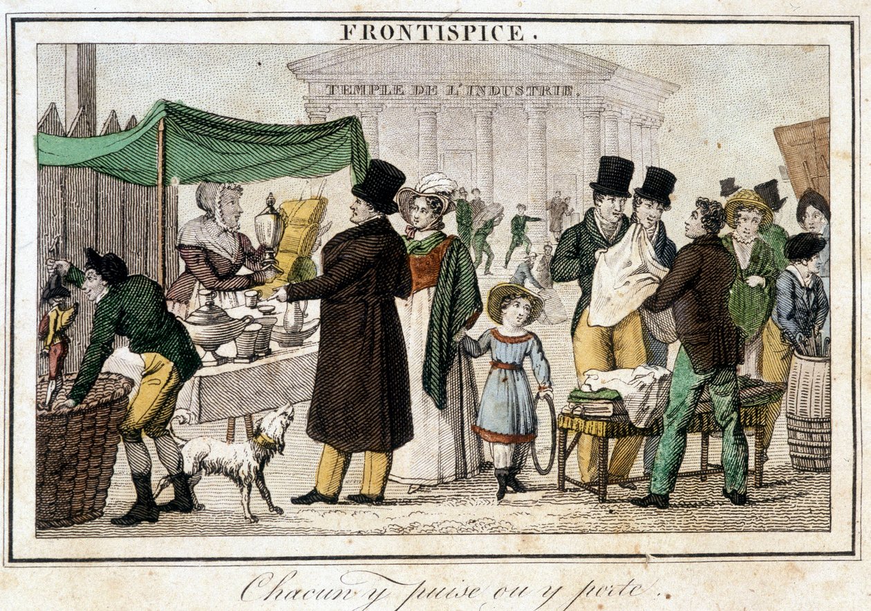 Brocante w pobliżu świątyni przemysłu. autorstwa Unknown artist