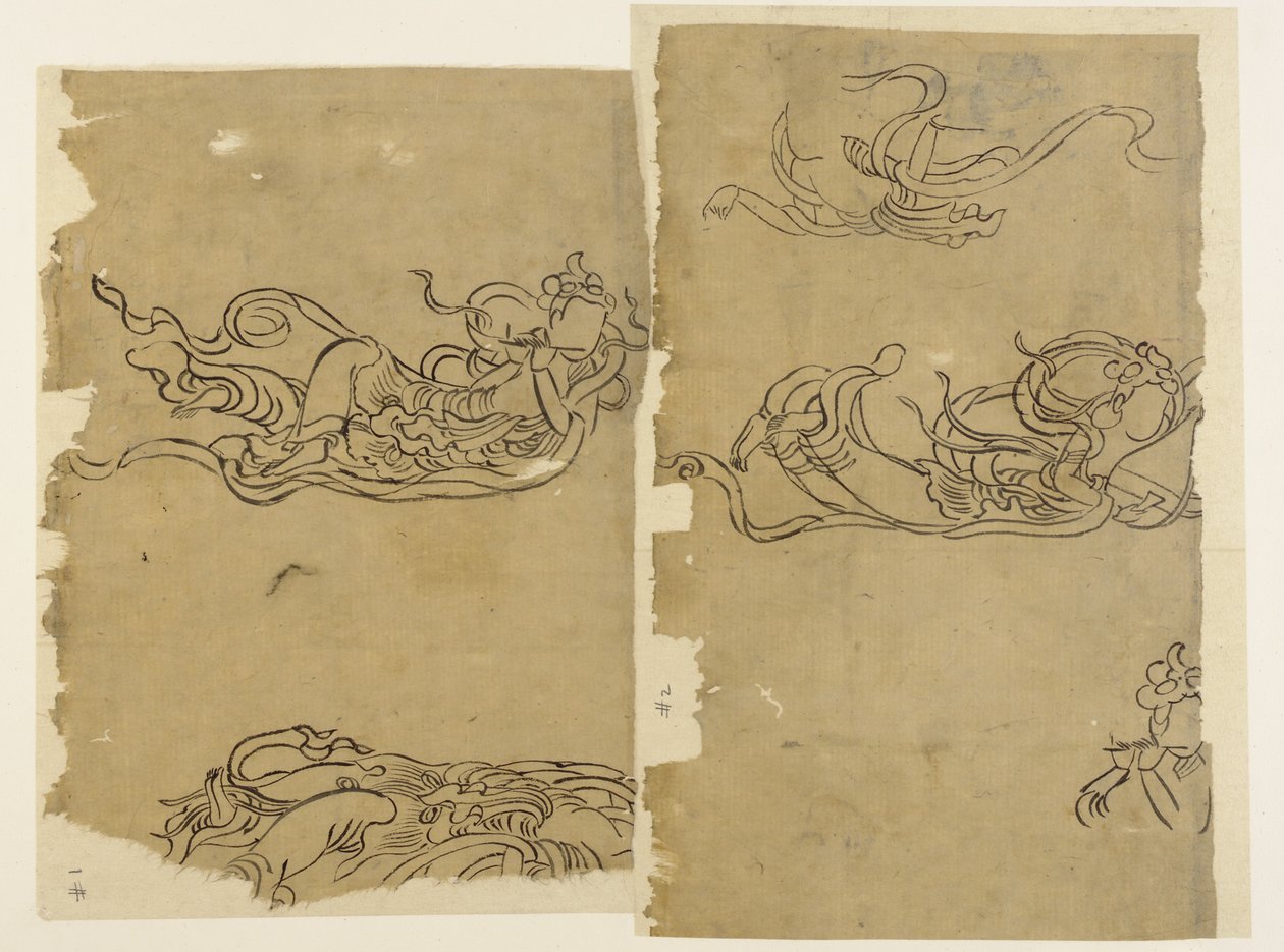 Anioł buddyjski – Apsaras autorstwa Unknown artist
