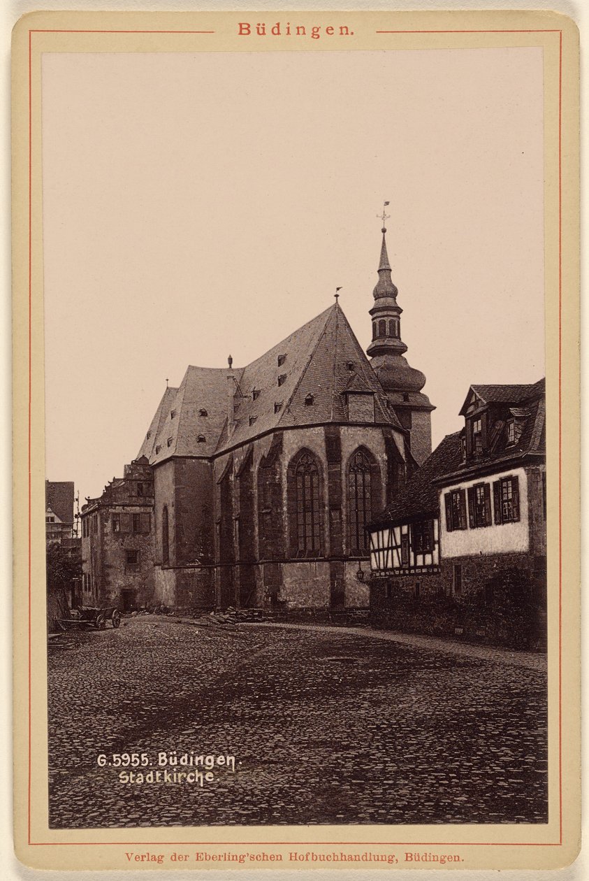 Budingen. Kościół miejski. autorstwa Unknown artist