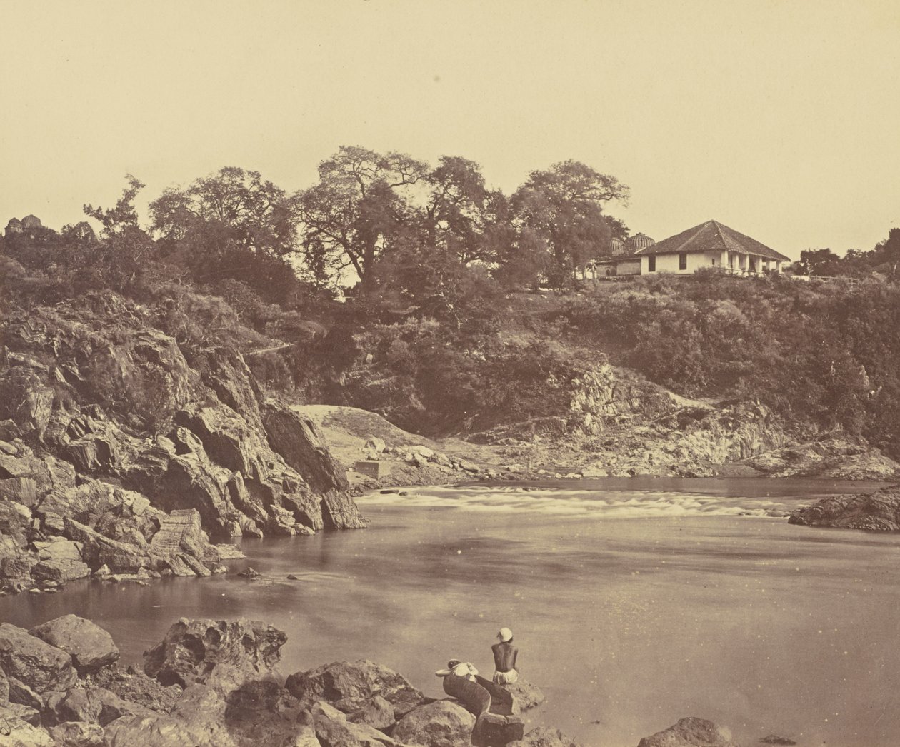 Bungalow w Marble Rocks. Nerbudda autorstwa Unknown artist