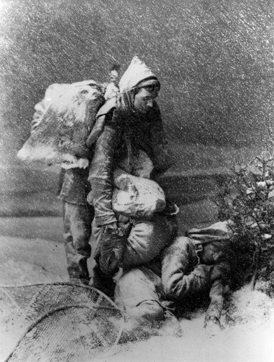 Kanada: Życie trapera, budzące się pod śniegiem - BN Montreal. autorstwa Unknown artist
