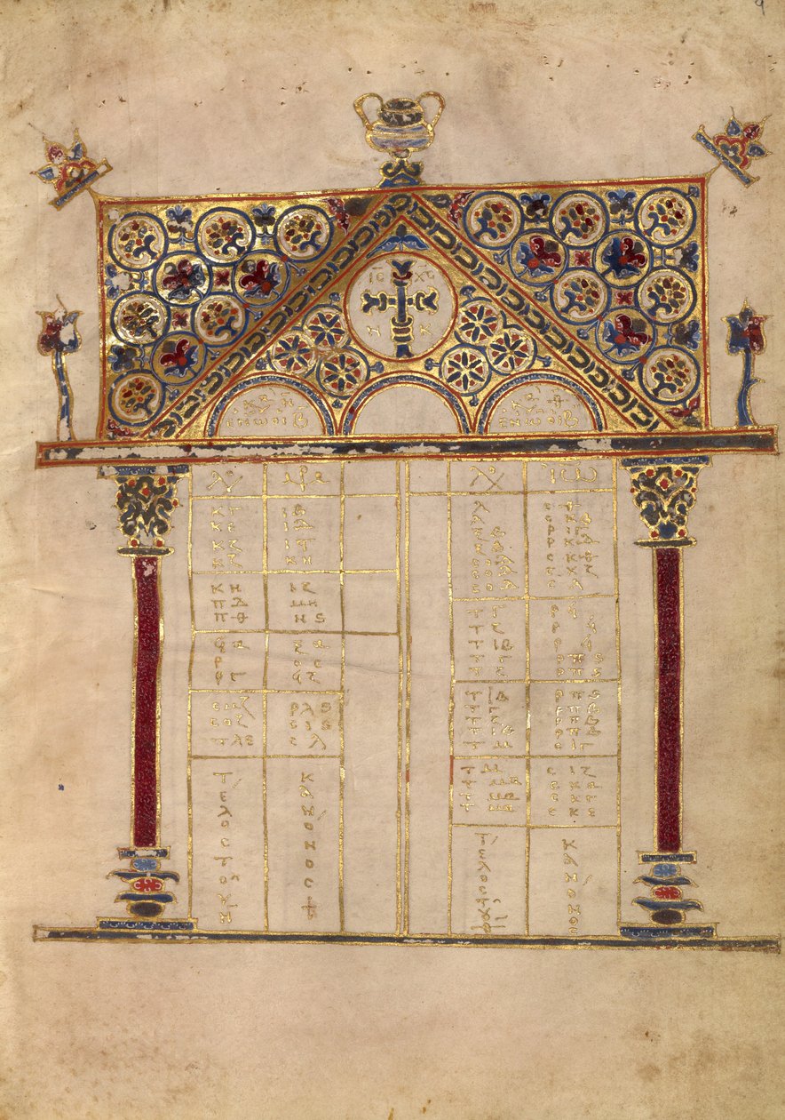 Strona tabeli Canon autorstwa Unknown artist