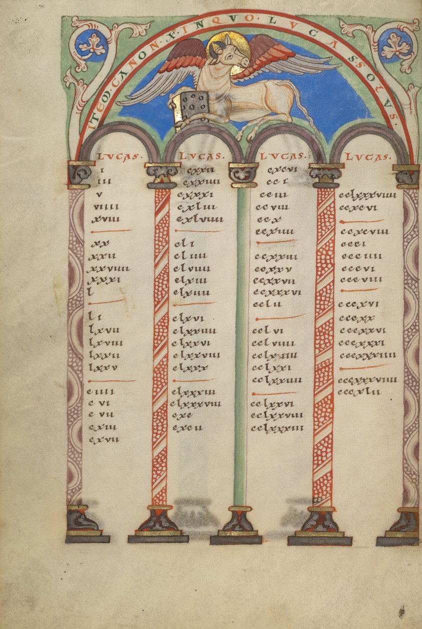 Strona tabeli Canon autorstwa Unknown artist