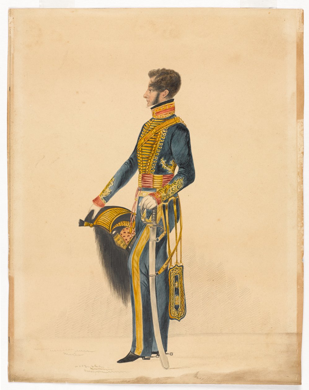 Kapitan William Brett, Bombajska Artyleria Konna autorstwa Unknown artist