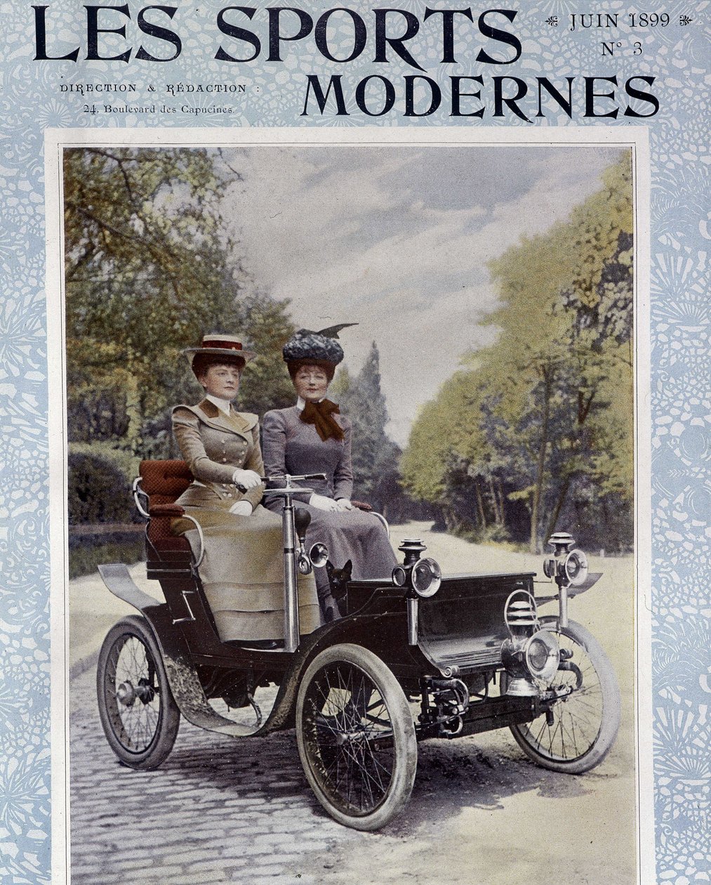 Car de Dion-Bouton - w „Les Sports Modernes””, czerwiec 1899. autorstwa Unknown artist