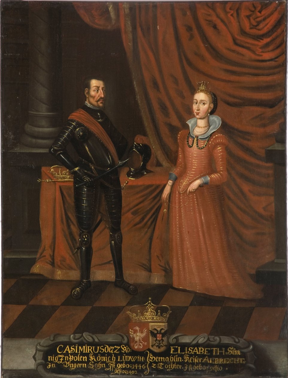 Kazimierz IV Jagiellończyk, król Polski i Elżbieta Habsburg - Kazimierz IV Jagiellończyk autorstwa Unknown artist