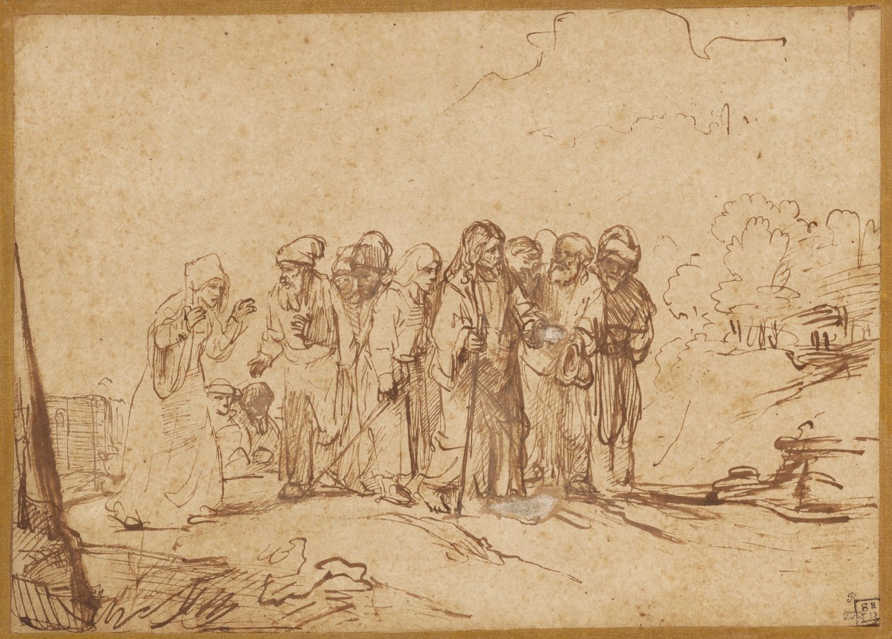 Chrystus i kobieta kananejska autorstwa Unknown artist