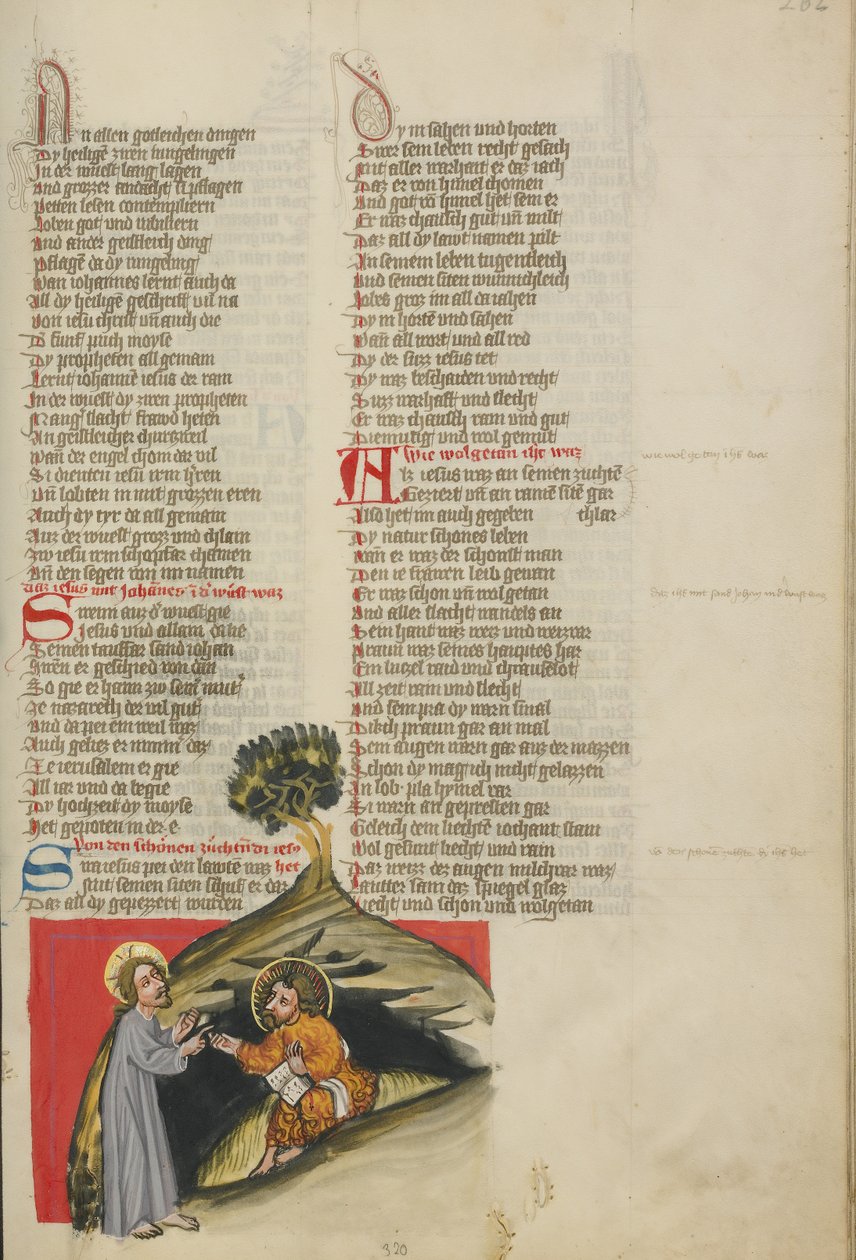 Chrystus przed świętym Janem Chrzcicielem autorstwa Unknown artist