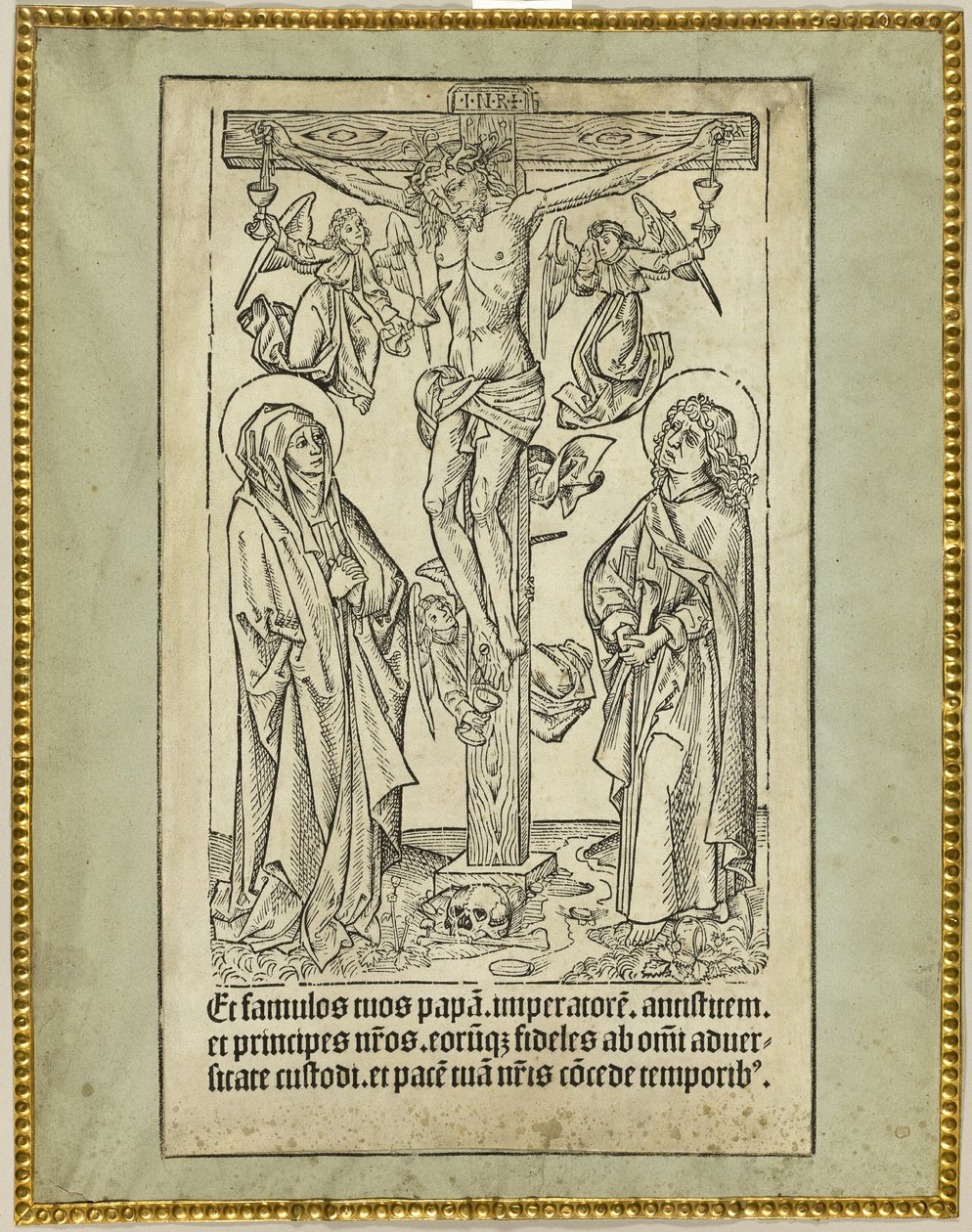 Chrystus na krzyżu z aniołami autorstwa Unknown artist