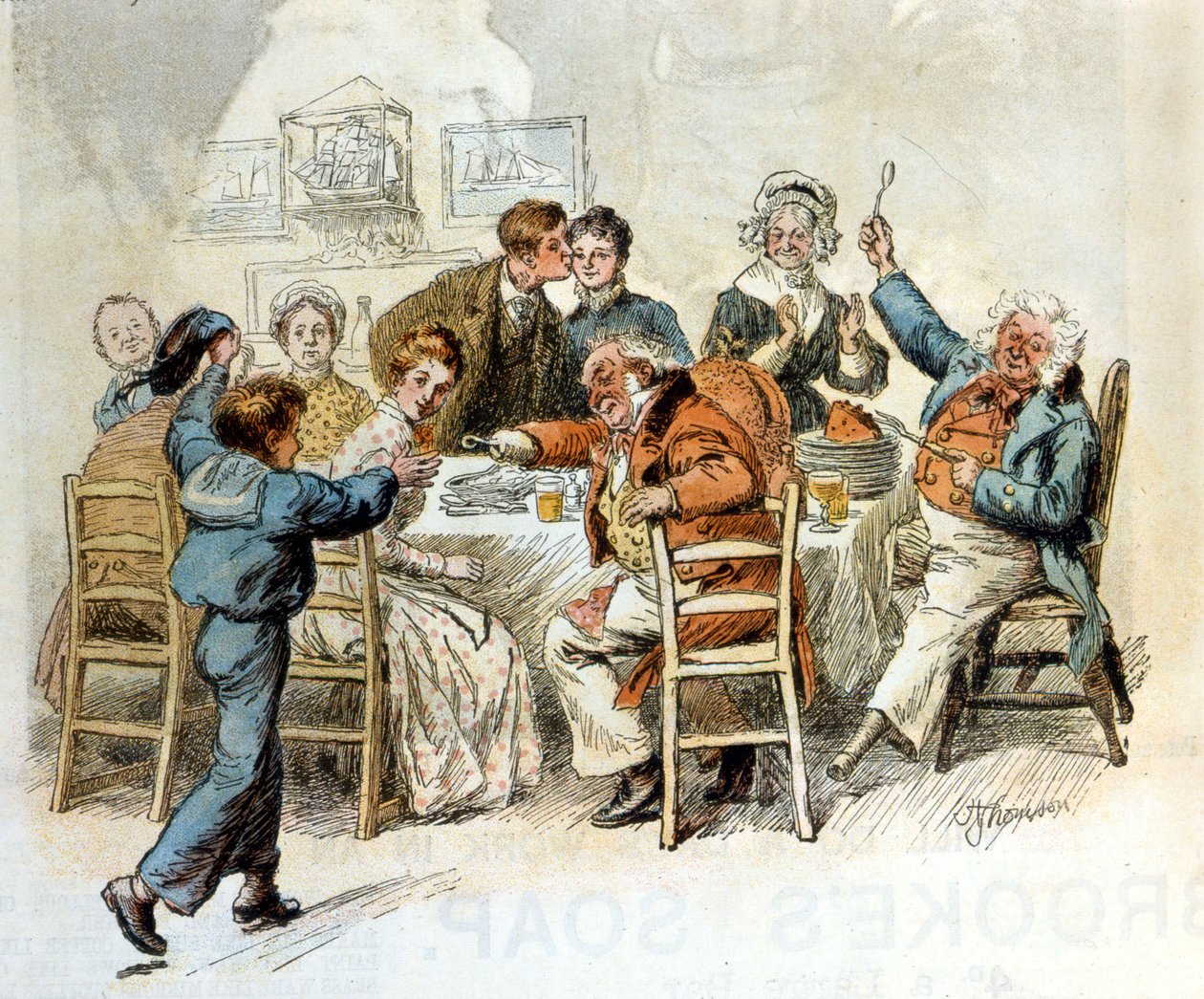 Świąteczny obiad autorstwa Unknown artist