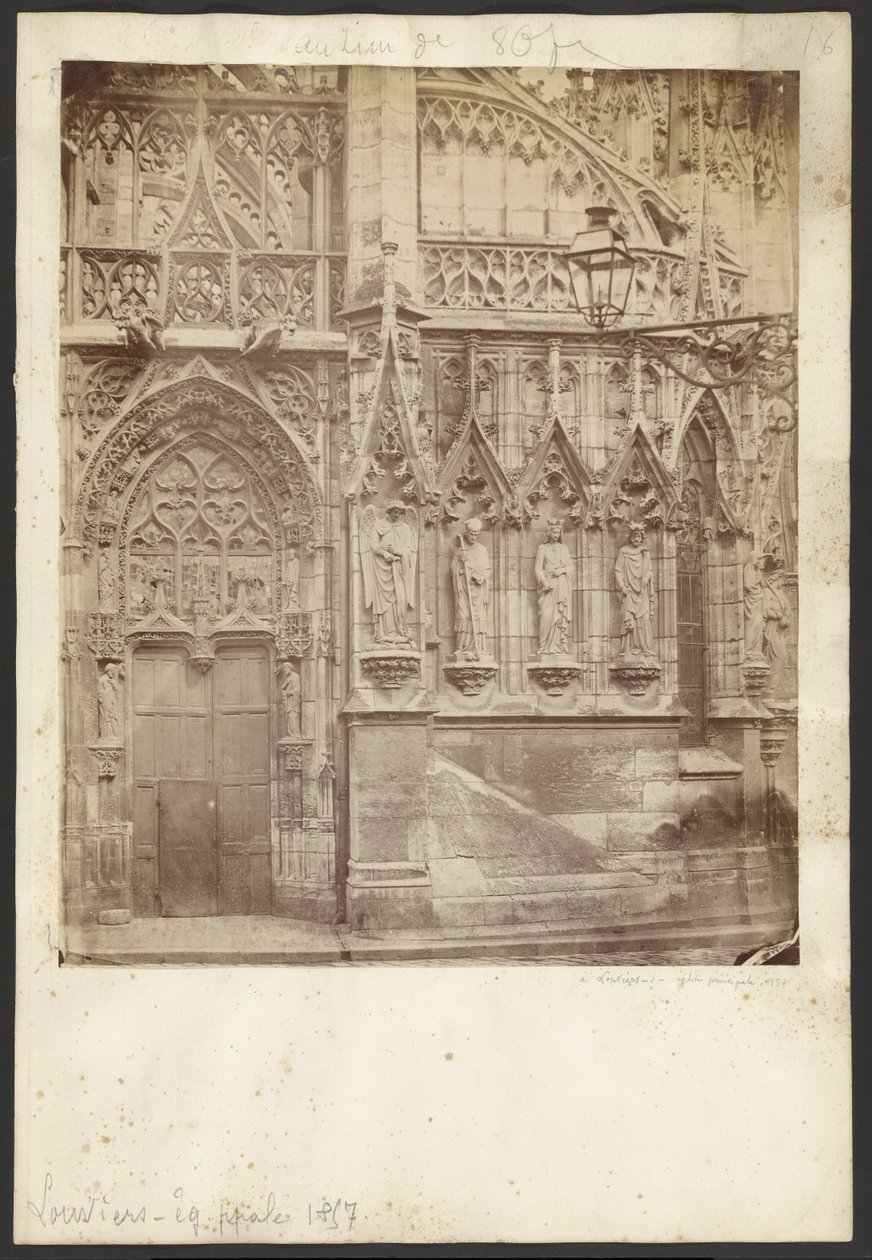 [Kościół Notre-Dame de Louviers]. autorstwa Unknown artist